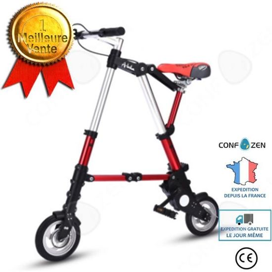 CONFO Vélo pliant Abike 10 pouces Mini vélo pliant 8 pouces Super petit vélo