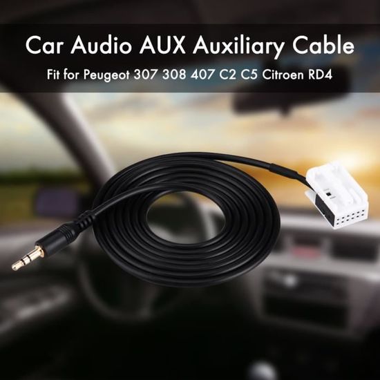 Adaptateur USB AUX Pour Peugeot/Citroën - Réf. 96647952XT, 96671143XT - Port USB De Recharge Voiture - 5