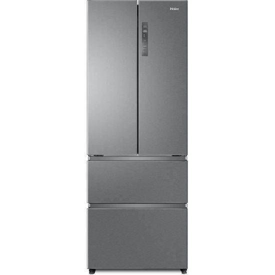 HAIER HB16FMAA - Réfrigérateur Multiportes 424L (303+121) - Froid ventilé - L 70x H190 cm - Inox