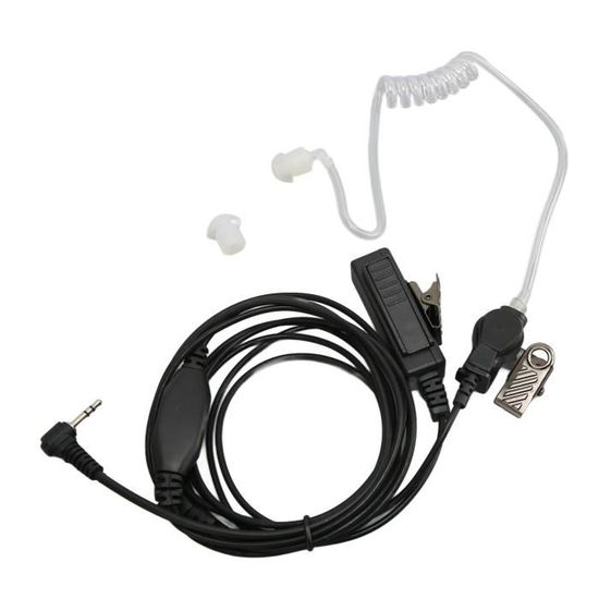 HYSHIKRA Écouteur Tube Acoustique Avec Micro PTT – Compatible Motorola DP3400 DP4400 DP4800 DGP4150 XiR P8200 XPR6300 – Discrétion Et Clarté Professionnelle