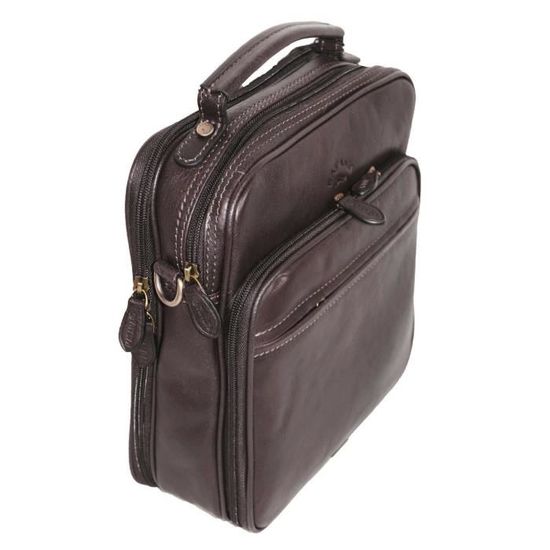 Grand Sac De Voyage En Cuir KATANA – Réf 69253, Noir, Neuf