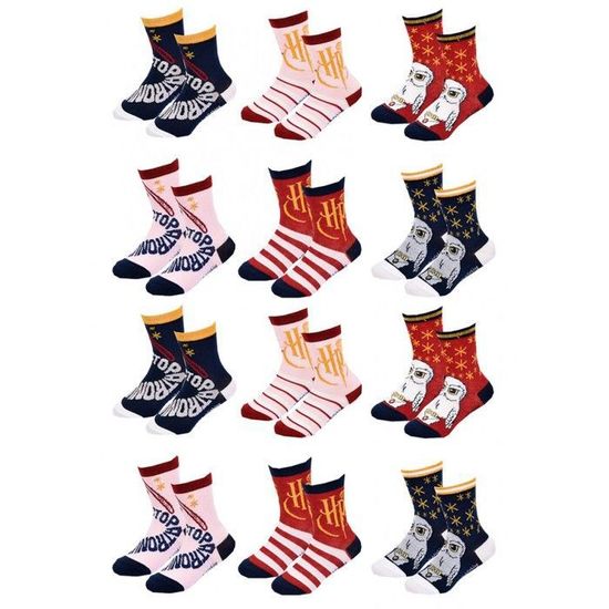 Lot De 10 Paires De Chaussettes Basses Harry Potter - Femme, Taille 4-10, Multicolores
