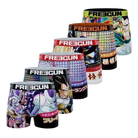 FREEGUN Herren-Boxershorts Dragon Ball Z Vegeta – Dehnbare Mikrofaser, HD-Druck