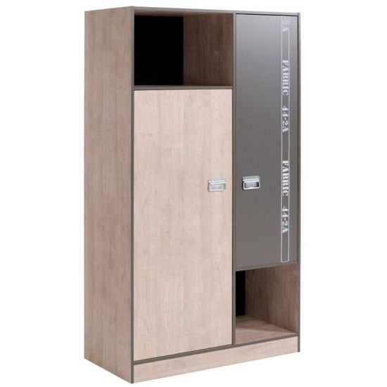 PARISOT Armoire Fabien avec 1 tringle et 3 étagères, réalisée en