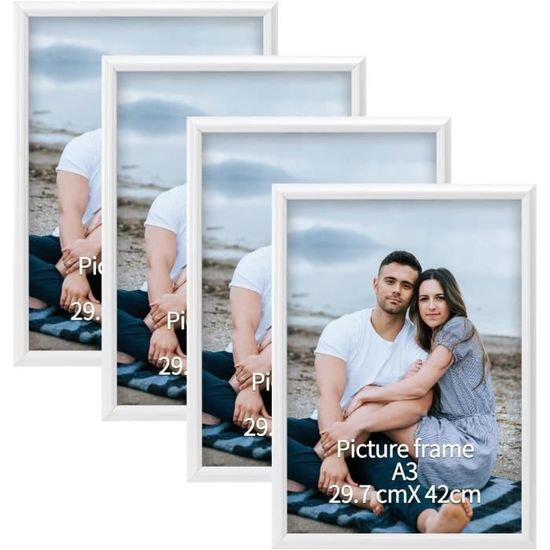Cadre Photo A4, 21X30Cm Cadre Pour Certificat En Bois Massif Avec