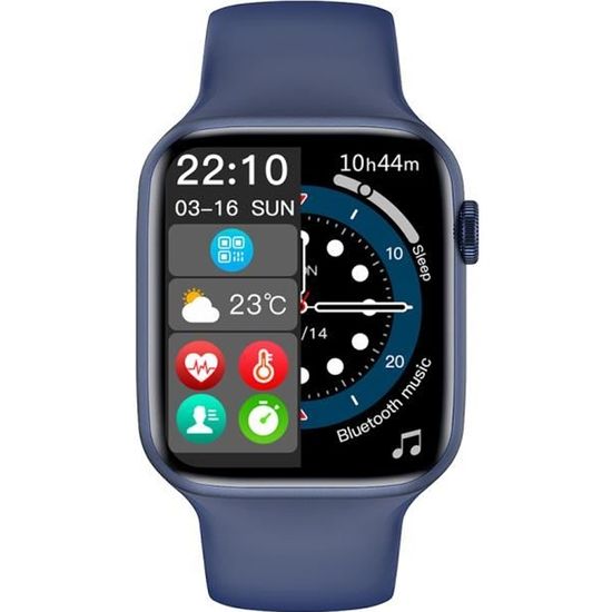 Montre Connectée Appels et SMS XWatch Pro Elite Bleu V2, nouvelle