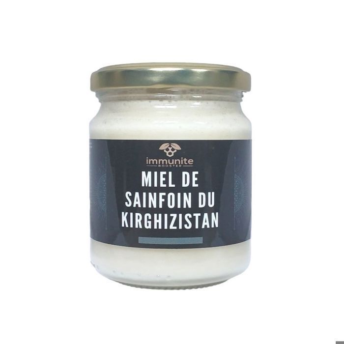 Miel blanc de sainfoin du Kirghizistan - Poids net 250g - Pur - 100% naturel -miel rare Immunitebooster