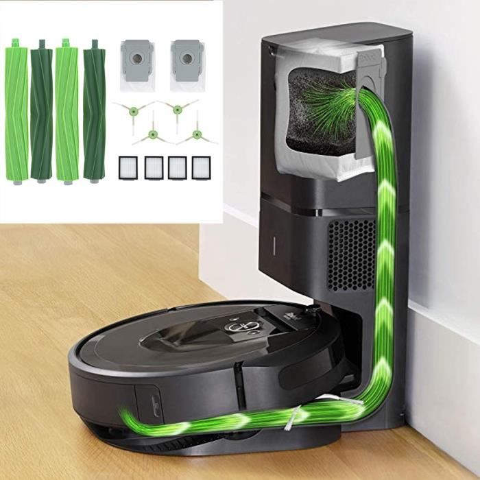Remplacement du kit de sac à poussière pour filtre à brosse principale pour iRobot Roomba I7 E5 E6