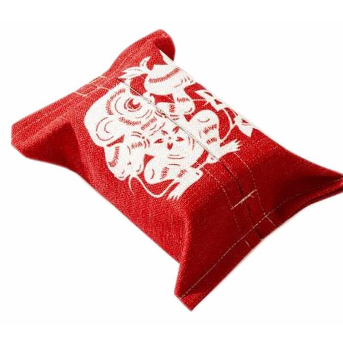 Pratique Tissu Tissus Papier toilette Porte-mouchoirs Box singe Rouge