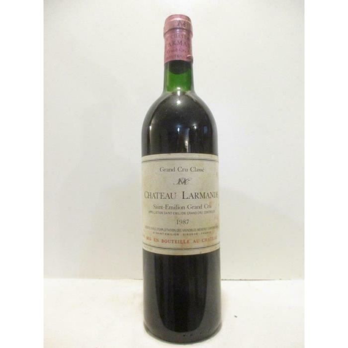saint-émilion château larmande grand cru classé rouge 1987 - bordeaux