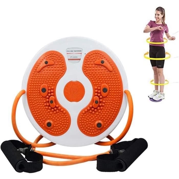 APPAREIL ABDO Disque de taille torsadé - Ab Twister Board avec corde de Pilates, exercices d'aérobie, équip399