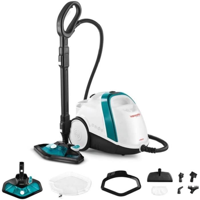 Polti Vaporetto Smart 100T, Nettoyeur Vapeur, Autonomie Illimitée avec Remplissage d'eau Continu, Chaudière Haute Pression 4 Bar, 9