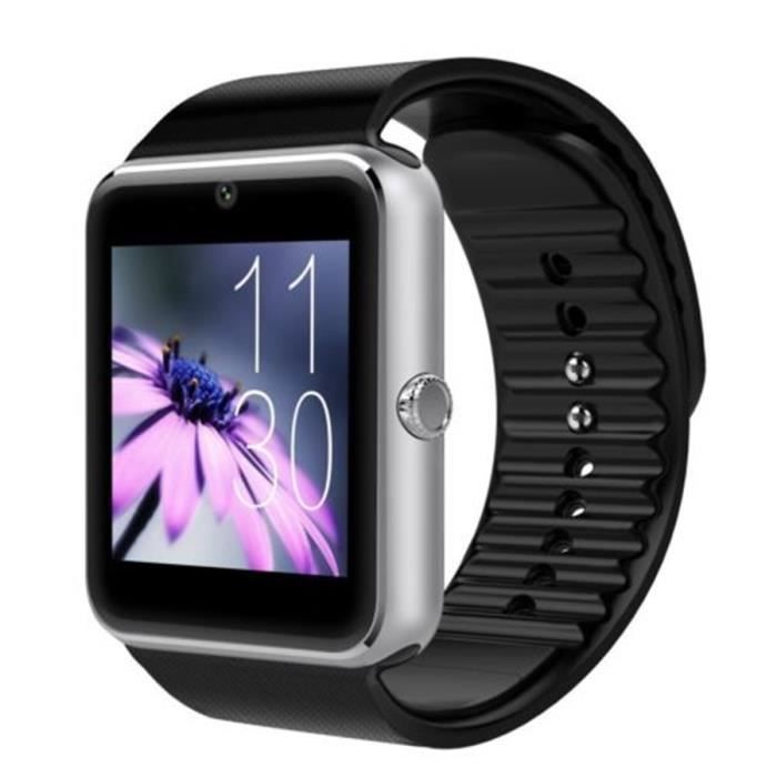 Écran New GT08 Bluetooth montre Smart Watch tactile NFC Wirst Mate Téléphone Pour Argent Andriod IOS