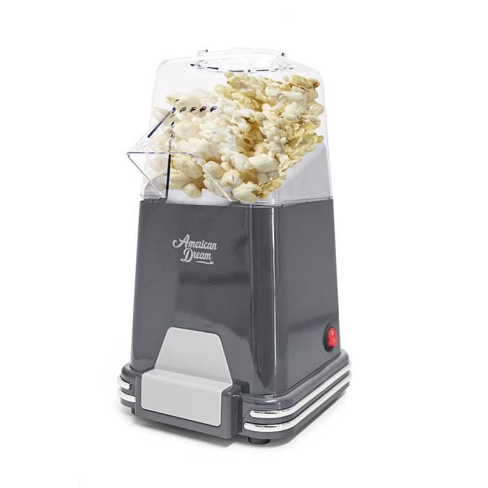 Balvi Machine pop corn American Dream Couleur Gris Palomitero cuisson à air chau