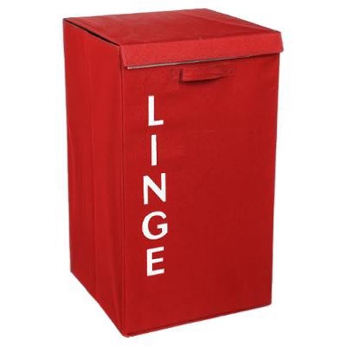Panier à Linge -Écriture- 63cm Coquelicot