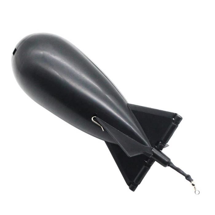 Noir-AppâTs De PêChe, PêChe, Carpe, PêChe à La Carpe Spod Bomb Bait Rocket Floats Feeder(Noir)