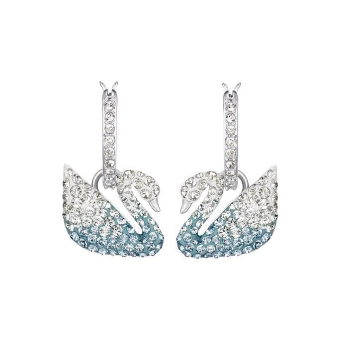 Boucles d'oreilles Swarovski Iconic Swan Blue