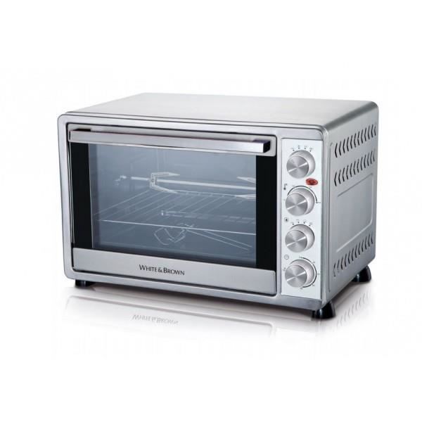 Four Compact Chaleur Tournante WHITE & BROWN 45 Litres Inox MF450X