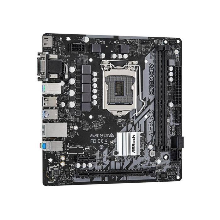 Carte mère ASRock H510M-HDV Intel H510 LGA 1200 2xDDR4 64GB Micro ATX Reconditionné - ASRock reconditionné disponible sur Cdiscount Seconde Vie