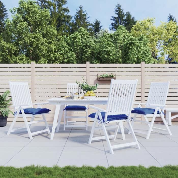 vidaXL Coussins de chaise lot de 4 40x40x7 cm tissu oxford 361481 - vue 2