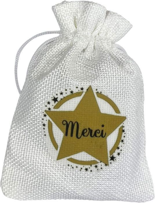 Gudotra Lot de 24 sacs à dragées avec rubans de première communion, 24 pendentifs, sacs transparents, sachets de dragées, jute, bonbonnières de communion, confirmation, baptême, naissance