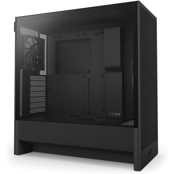 H5 Flow – Boîtier PC Gaming ATX Moyen Tour – Flux dAir Optimal – 2 Ventilateurs 120mm – Support Radiateur 360mm – Noir