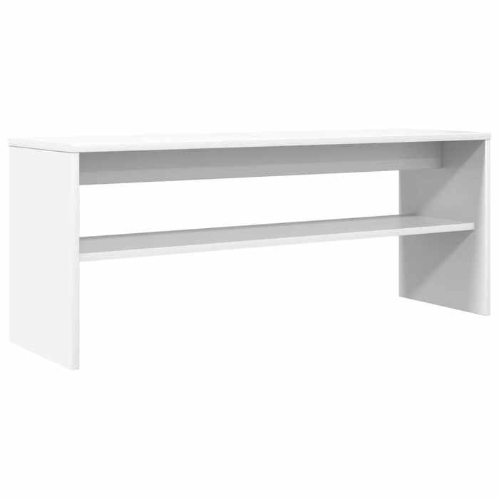 En solde Meuble TV pour Télévision - CLOUD - TABLE TV/BANC TV - Blanc 100x30x40 cm Bois dingénierie LL4203