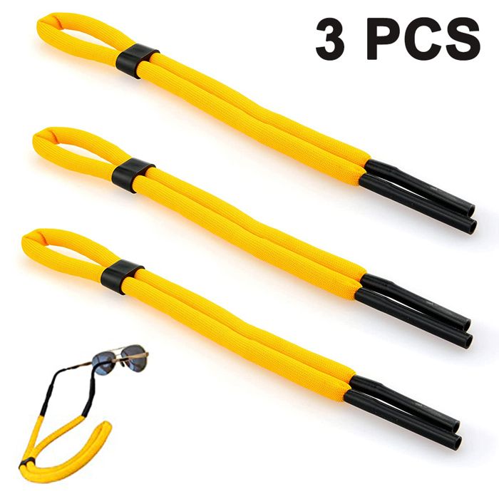 Lot de 3 sangles flottantes pour lunettes mousse EVA fixation arrière accessoire natation surf voile .