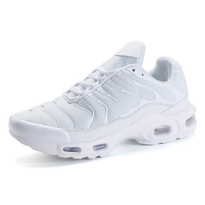 Chaussures randonnée homme Semelle épaisse Légères Lacets Mesh Respirant Blanc