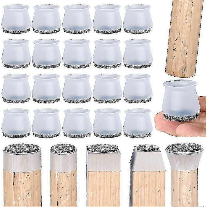 Protections de pieds de chaise en silicone lot de 20.