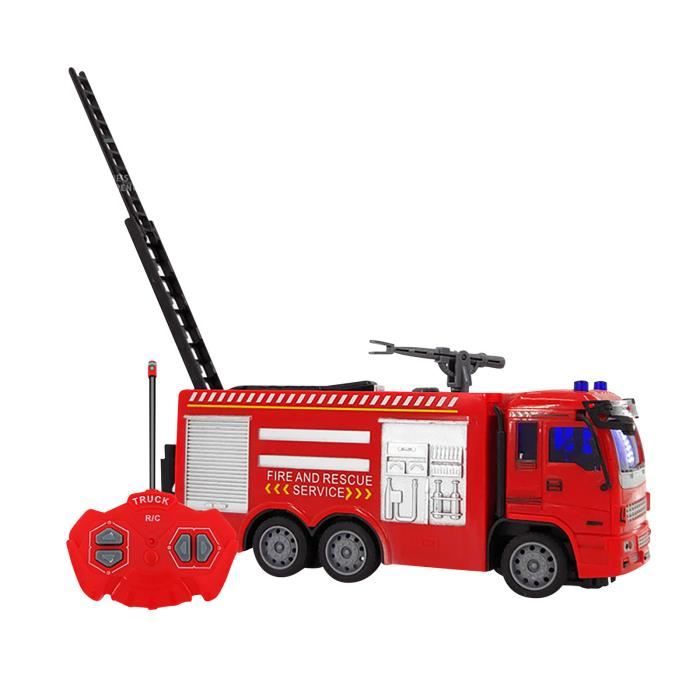 Grand Camion De Pompier Télécommandé Pour Enfant - Voiture Pompiers Joellfuner Bd4449 (Neuf)