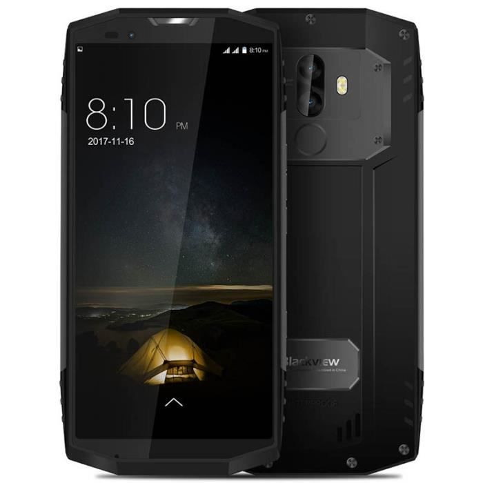 Achat T&eacute;l&eacute;phone portable Blackview BV9000 Pro - GRIS 4 + 64 Go Android 7.1 MTK6757CD pas cher