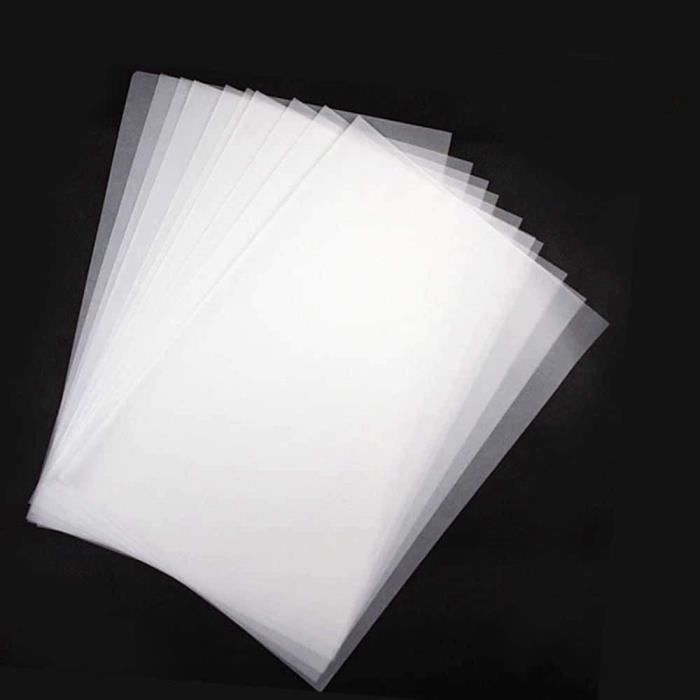 Papier transparent - 70 x 100 cm, blanc