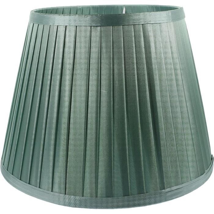 Abat-jour Vert Élégant En Tissu – Style Moderne Et Vintage Pour Lampe De Chevet Ou De Table