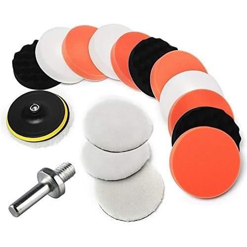 Éponge De Polissage 22Pcs Éponge De Polissage Pour Voiture Avec Kit D