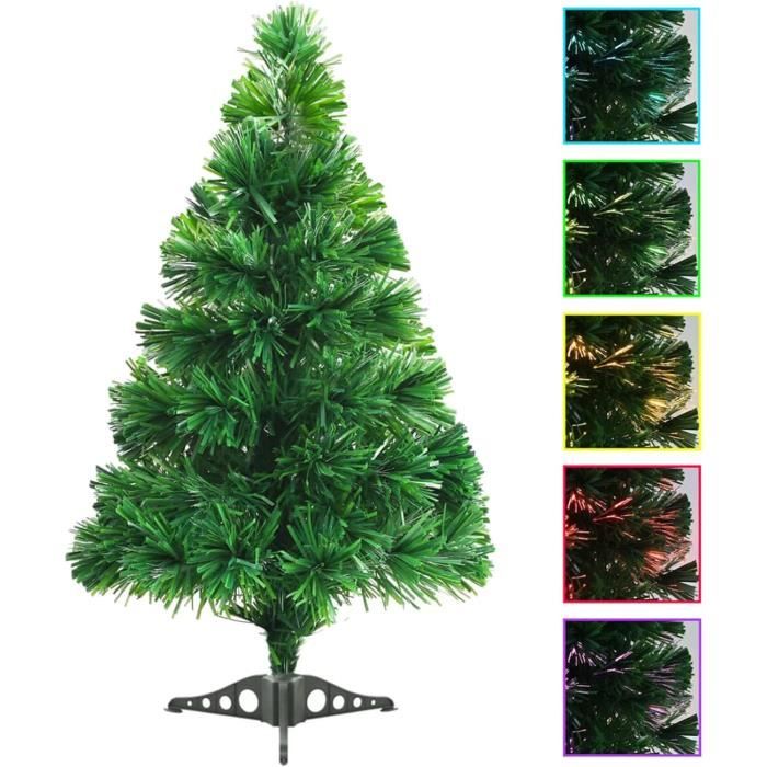 Sapin De Noël Artificiel En Fibre Optique, Décoration De Noël, 64 Cm, Vert Fashionable[u3161