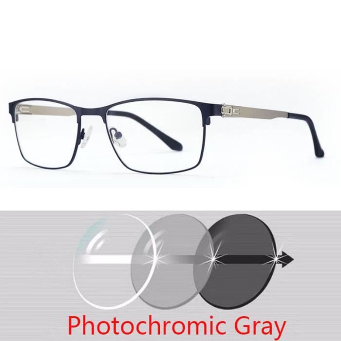 Lunettes presbytes grises photochromiques lunettes de vue de loin