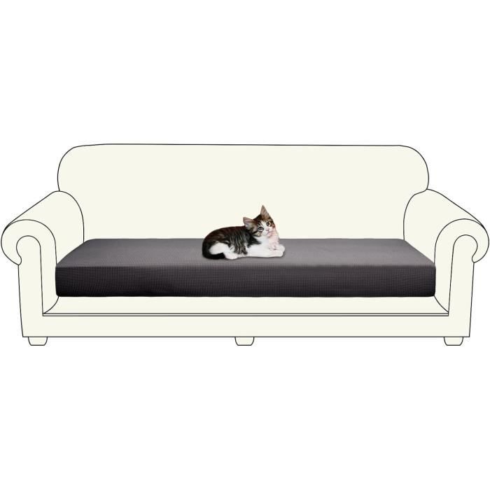 Housse de coussin de canapé en velours extensible