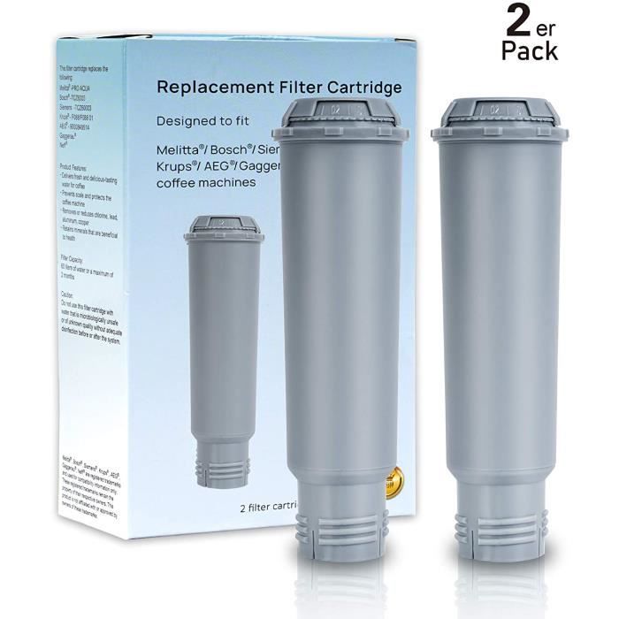 Eau MacHine à Café Filtre à eau pour Claris KRUPS F088 AEG CF80-Pack de 3