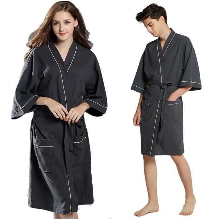 Peignoir de bain absorbant 120 cm pour femme, serviette de bain portable à séchage rapide, peignoir d'automne et d'hiver, chemise de nuit | Leroy Merlin