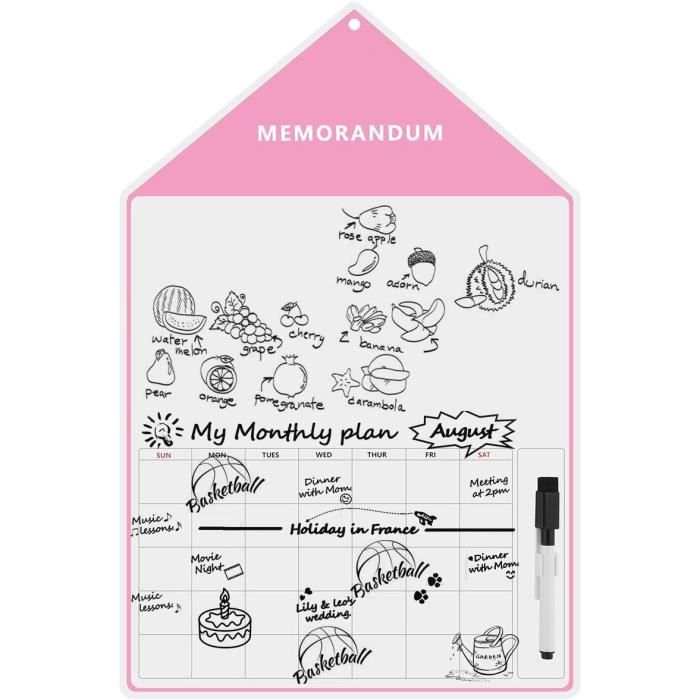 Tableau Blanc Magnétique Pour Frigo, A4 TTableau Mémo Aimanté