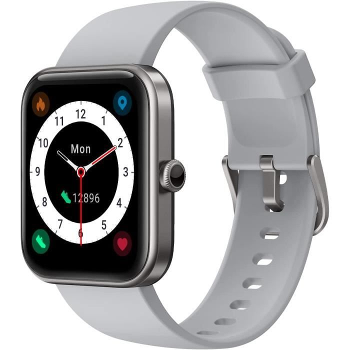 ASIAMENG Montre Connectée Femme Homme Bracelet Connecté