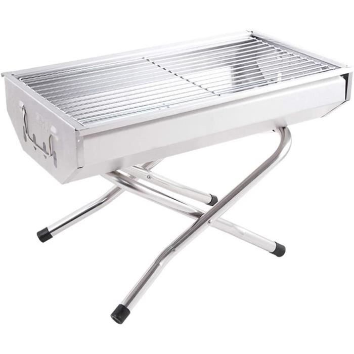 Réchaud à barbecue coréen - Rôtissoire en acier inoxydable - Ensemble de gril rond pour le camping en plein air et l'intérieur-Fei Yu