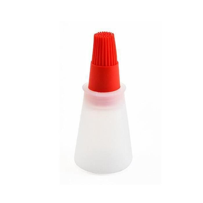 2 Pinceaux De Cuisson En Silicone Avec Bouteille D'huile - Pour Badigeonner Et Griller | Lavables Et Pratiques