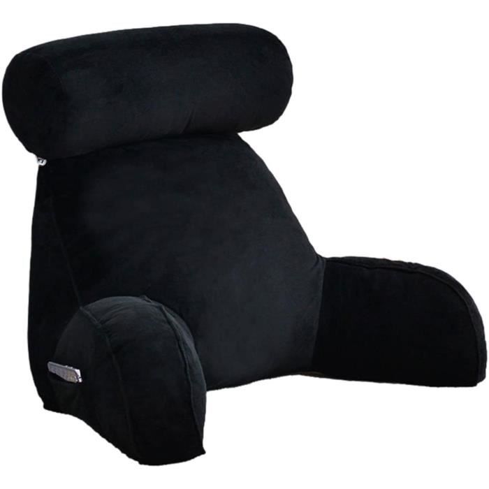 Position Semi-assise Ku00f6lbs Coussin De Lecture, Coussin De Dossier Pour Lit Assis, Coussin Avec Accoudoirs Pour TV, Livre, Dortoir, Dossier (gris/blanc, Standard Apnée Sommeil