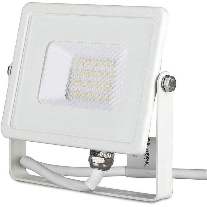 2x Projecteur LED 20W Extérieur 2000LM IP66 - Éclairage Sécurité Blanc Chaud 4000K