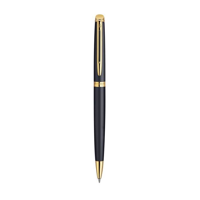 WATERMAN Hemisphere stylo bille, noir mat, attributs dorés, recharge bleue  pointe moyenne, Coffret cadeau - Cdiscount Beaux-Arts et Loisirs créatifs