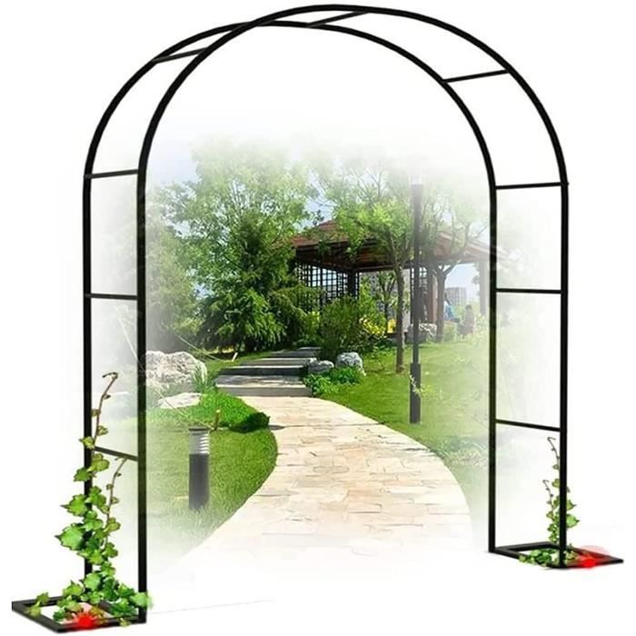 Treillis de jardin pour plantes grimpantes, arche de roses en fer forgé Treillis de jardin pour plantes grimpantes, arche de roses en fer forgé