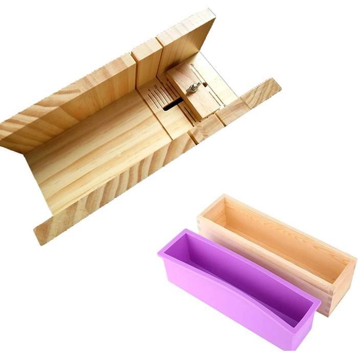 PH PandaHall 3PCS Kit De Coupe-savon Réglable, Boîte De Coupe De Savon Multifonctionnelle En