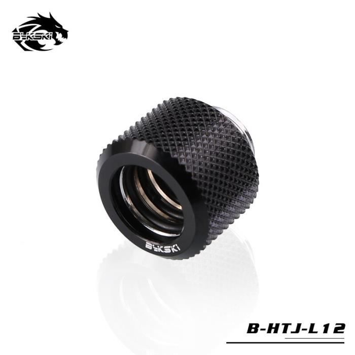 XSPC Raccord Rigide 90° Rotatif G1/4 – Pour Tube 14mm PETG Ou Métal – Noir Mat